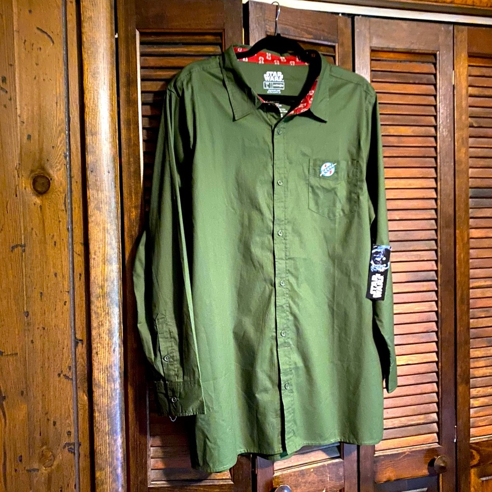 NWT Boba Fett Dress Shirt - Picture 4 of 5